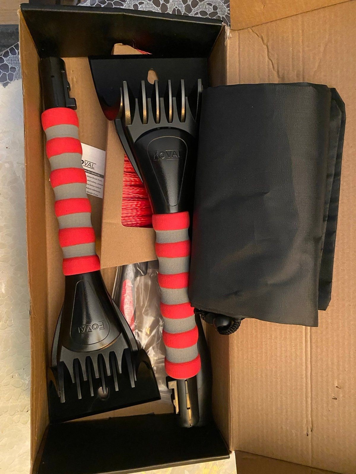 Multifunctional extendable 2pack Snow scraper brand new in box scratch resistant