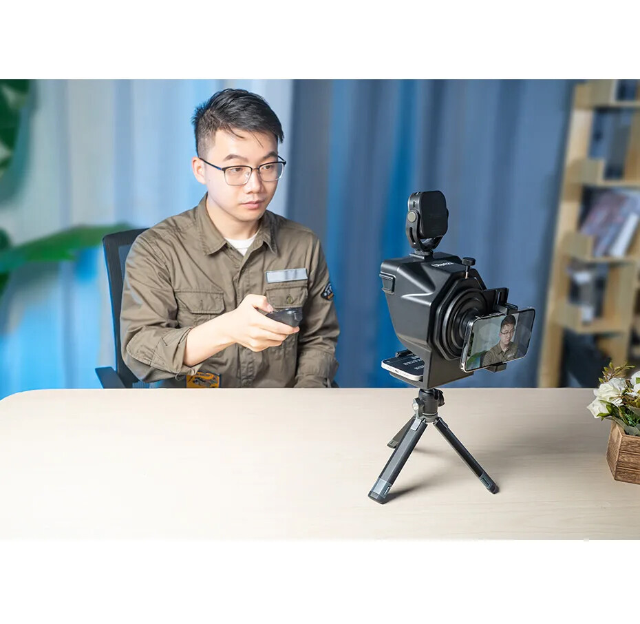 Teleprompter Prompter for Smartphone Phone DSLR Camera Video Making Live Stream