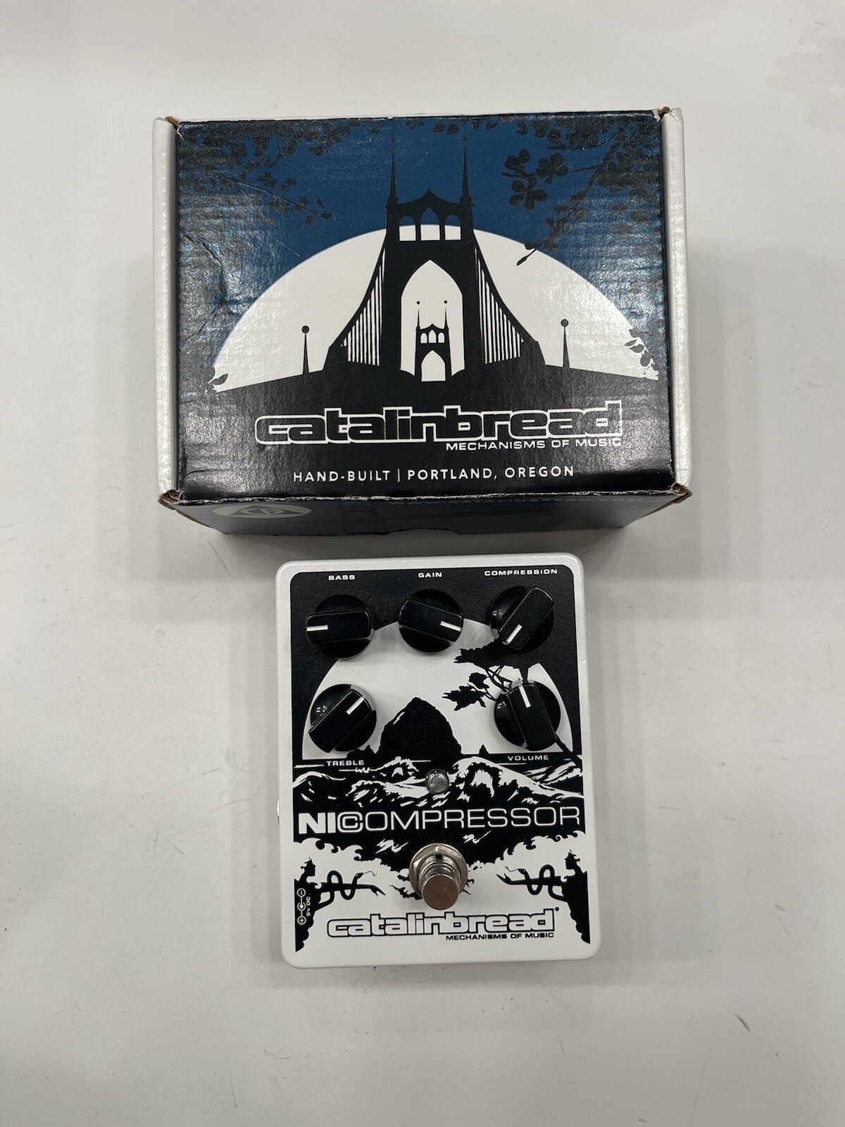 Catalinbread NiCompressor Analog FET Compressor Guitar Effect Pedal + Box