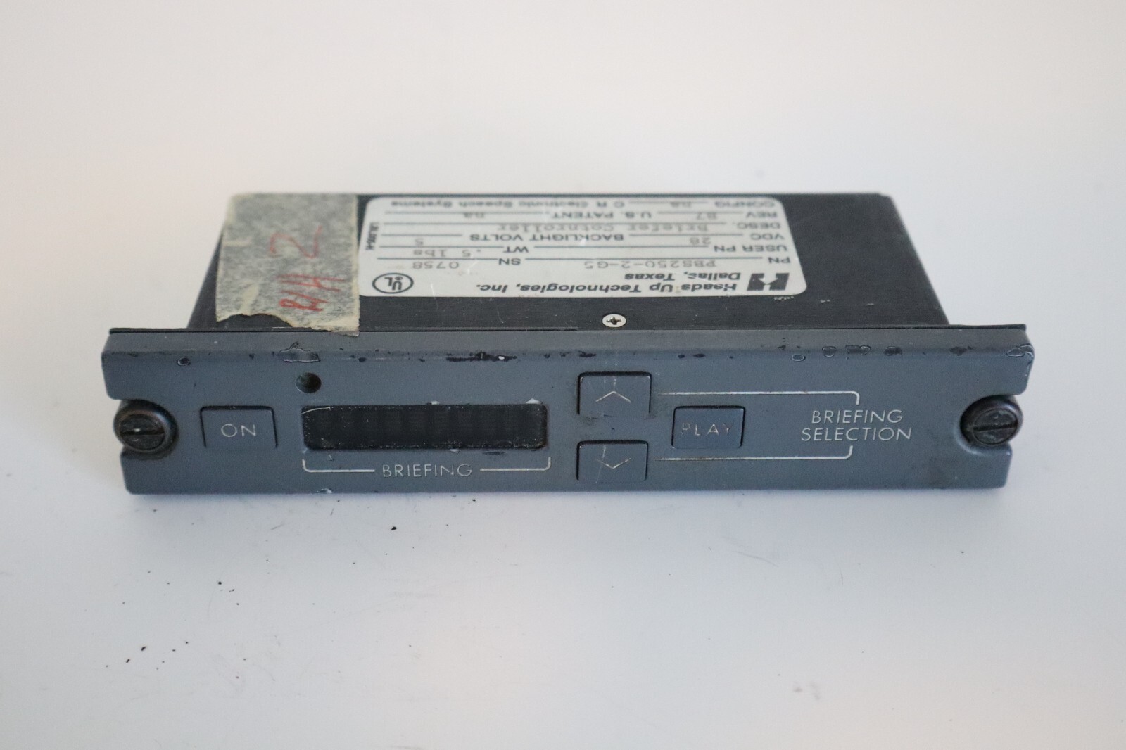 Heads Up Technologies PBS250-2-G5 Briefer Controller (28 VDC) Removed Working