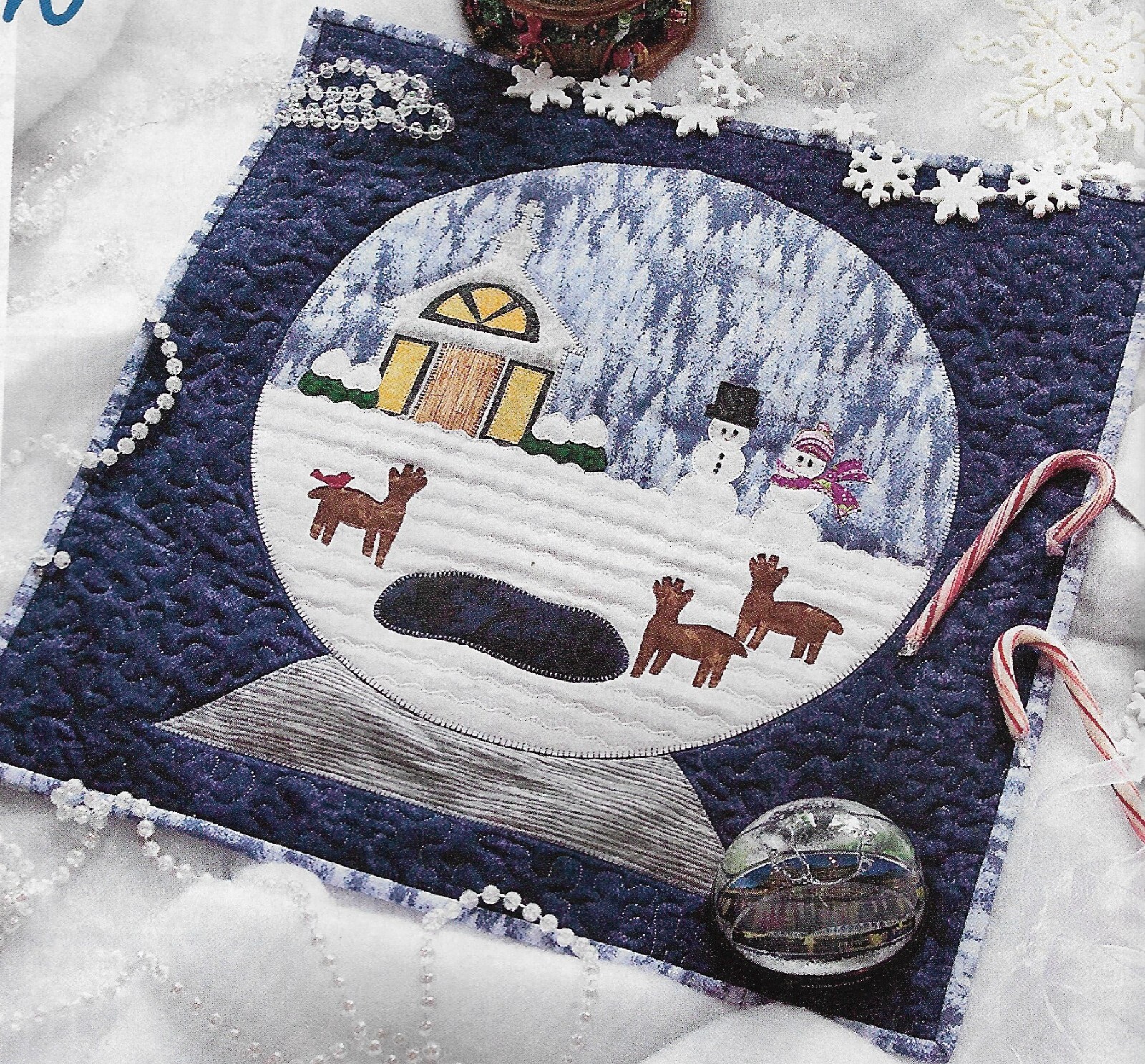 Snowy Dream Wall Quilt quilting pattern instructions