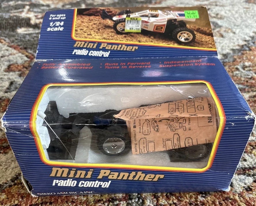 Nikko America Inc Mini Panther 24201 RC Remote Radio Controlled Car 1/24 Vintage