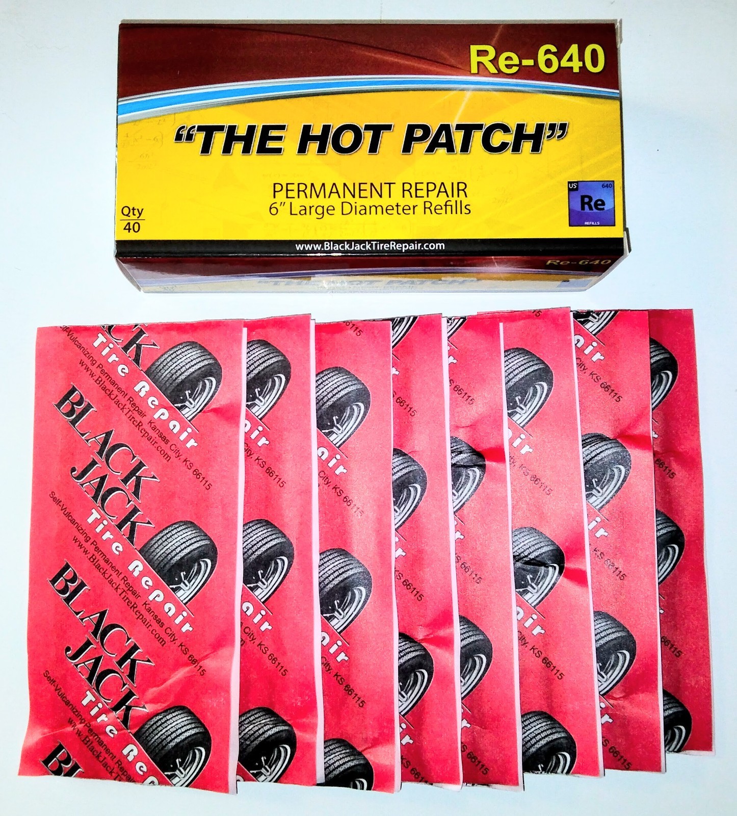 BLACKJACK Re-640 TRUCK Tire Repair 40 Large Dia. 6" Long Plugs *Replaces Re-630