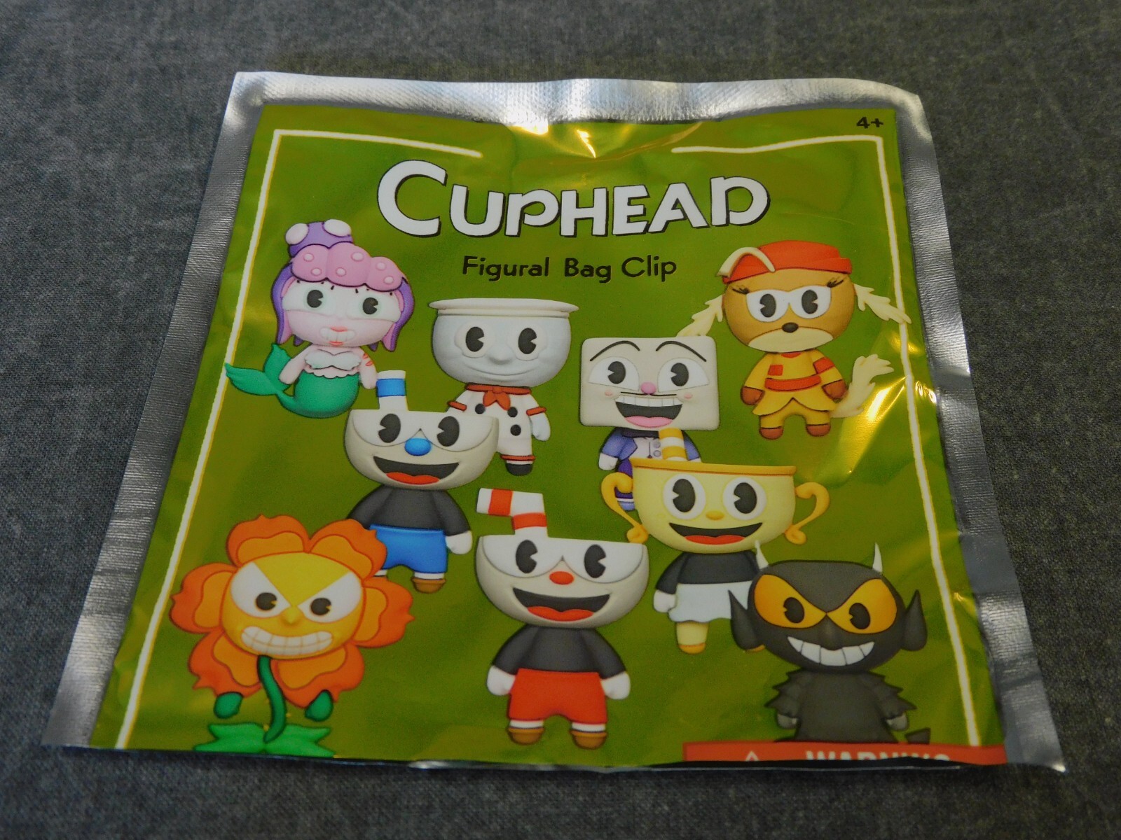 Cuphead NEW * Cagney Carnation Clip * Blind Bag Figural Keychain Monogram Game