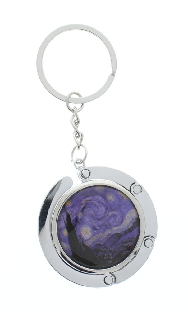 Starry Night Vincent Van Gogh Artist Theamed Purse Handbag Bag Hook Hanger compa