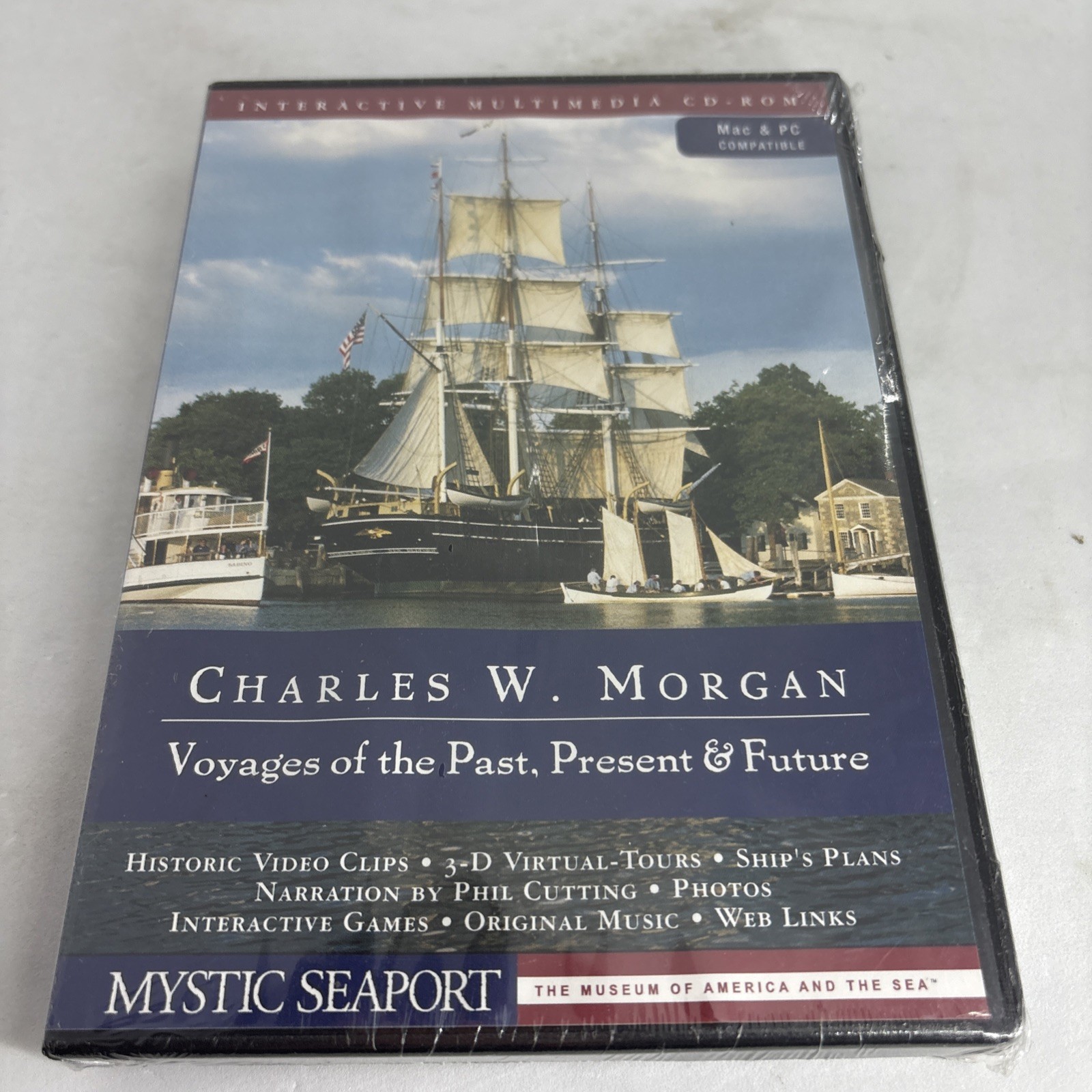 Charles W Morgan Voyages of the Past/Present/Future CD-ROM Mystic Seaport SEALED