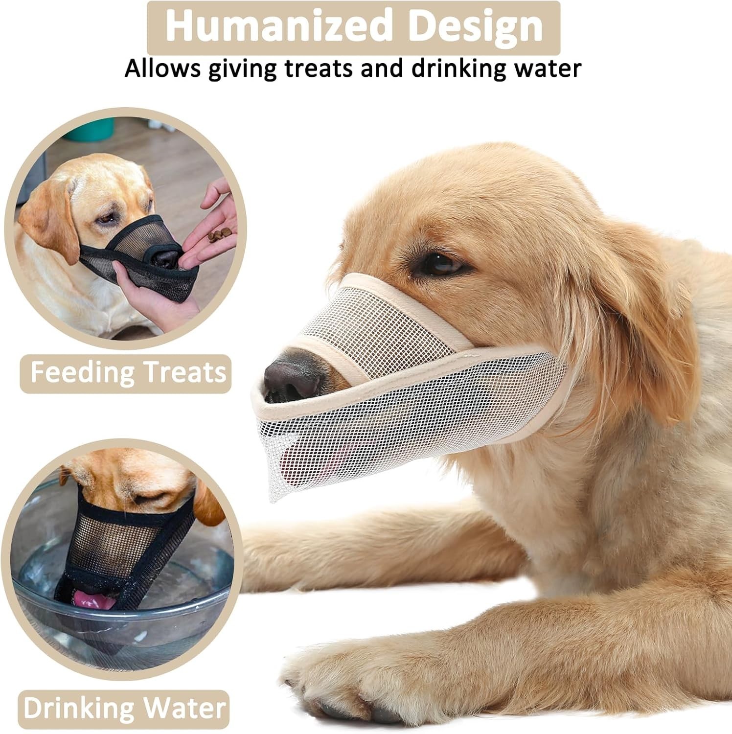 Adjustable Dog Muzzle for Small Dogs, Breathable