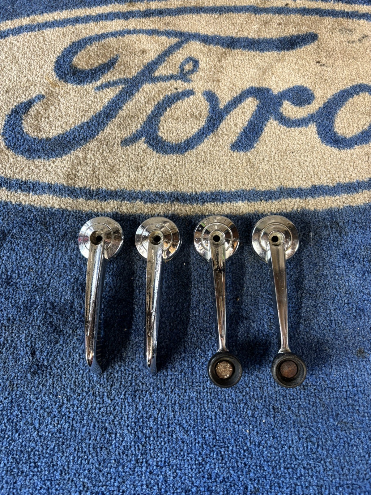 Ford Anglia 105e Cortina Mk1 Chrome Door Furniture
