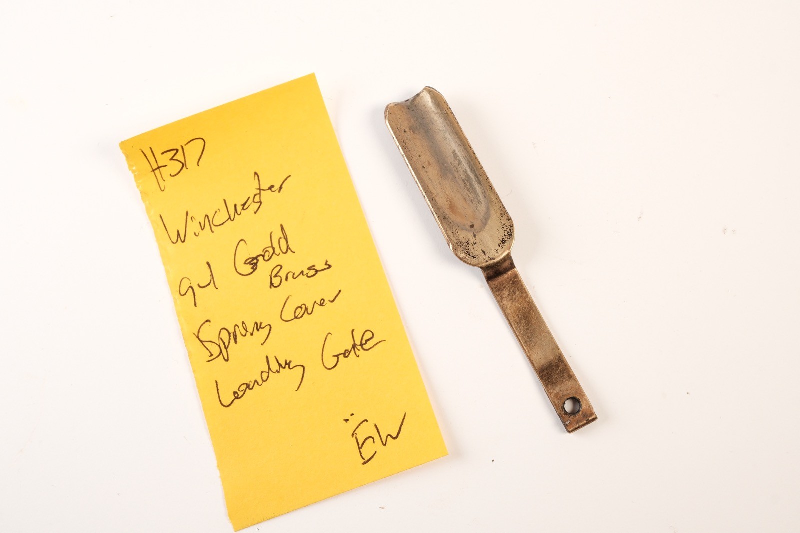 H317 Winchester 94 Post 64 Gold Brass Spring Cover Loading Gate