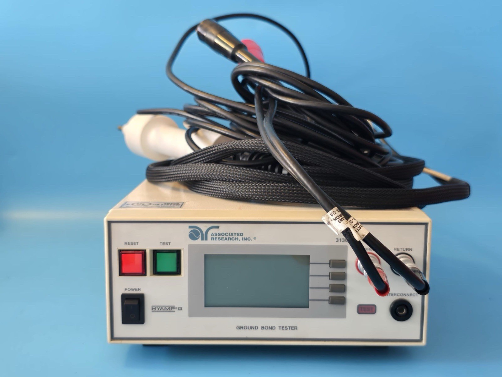 Associated Research HyAmp III 3130 Ground Bond Tester with Leads & Probe