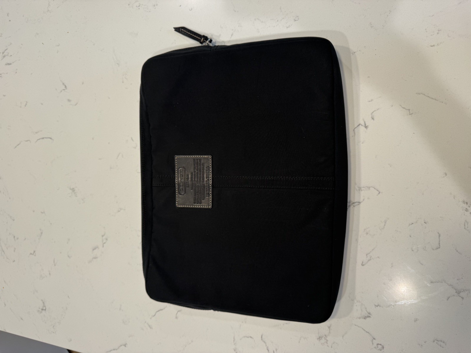 COACH 70130 Laptop Case Sleeve Black Nylon