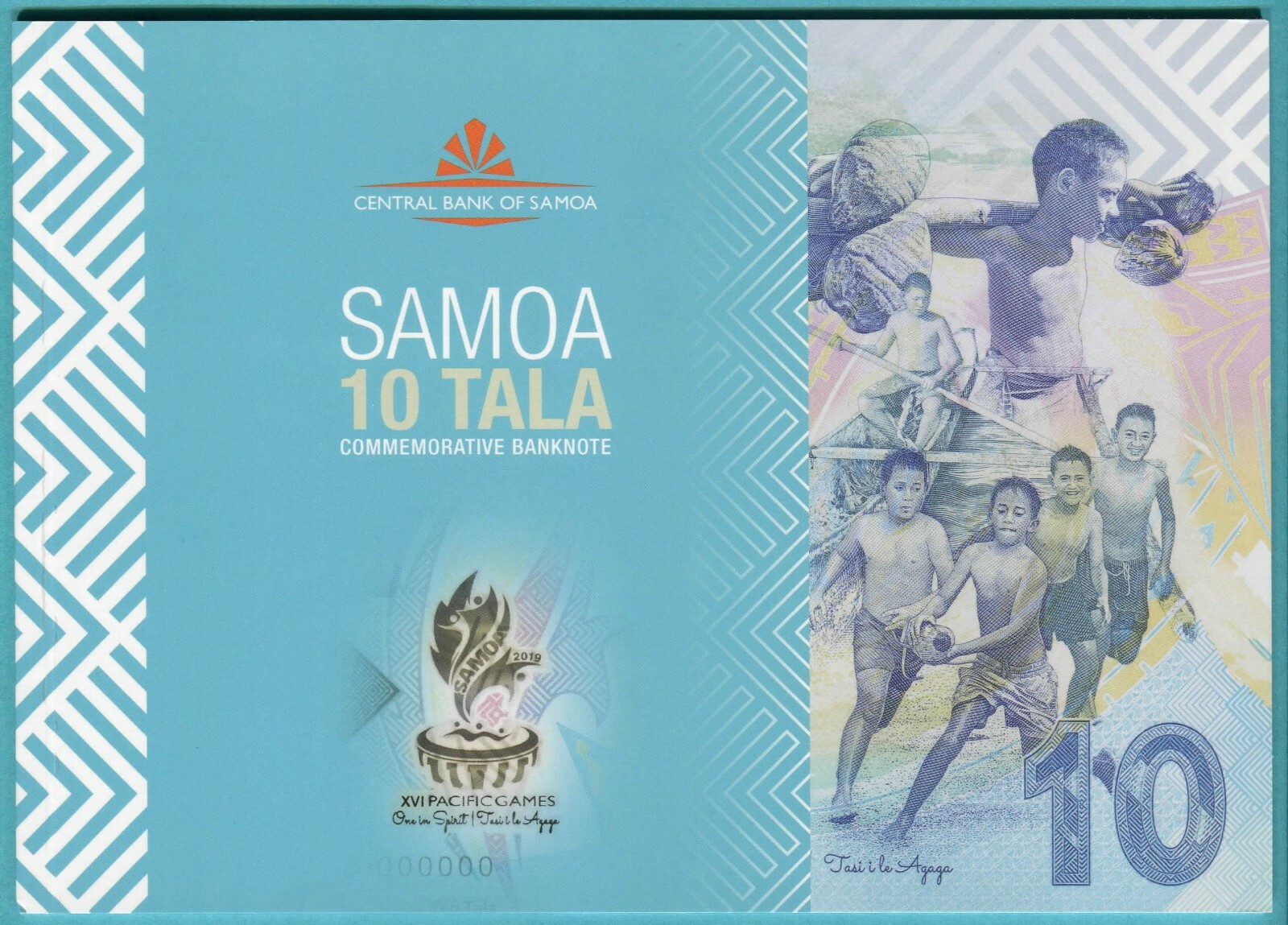 Samoa 10 Tala 2019 UNC**New - Polymer / Commemorative w/folder
