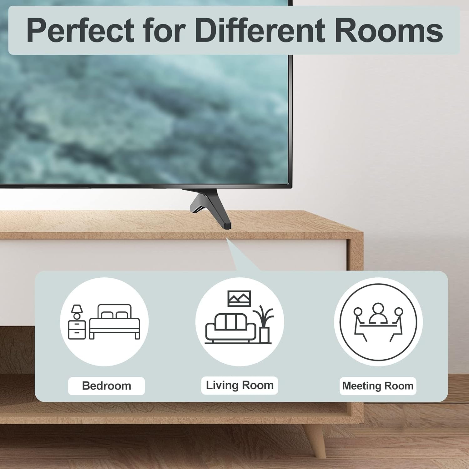 Sturdy LG TV Stand Legs Replacement - Easy Assembly for 49, 50, 55 Inch Models