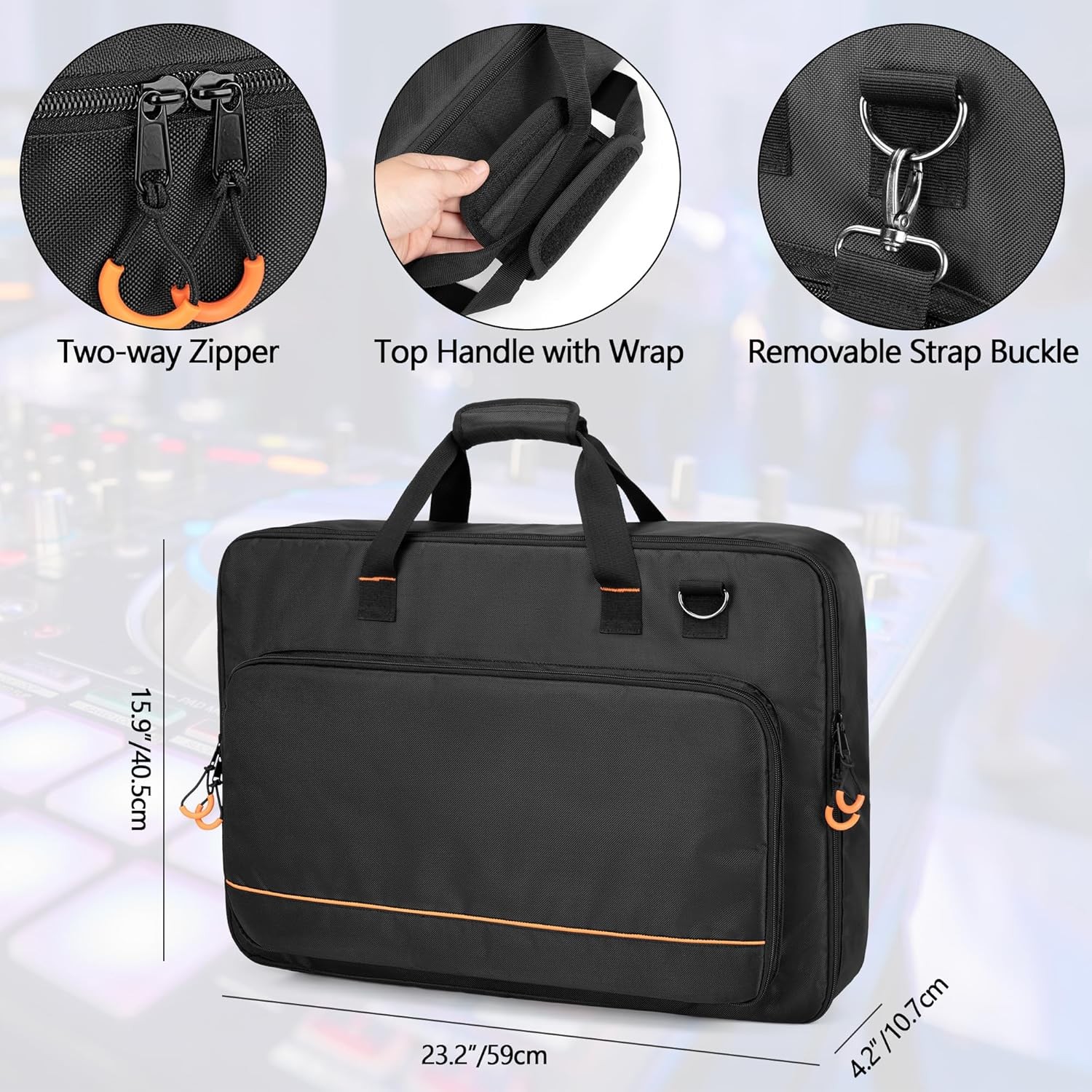 DJ Controller Carrying Case Compatible with Pioneer DDJ SR/DDJ SR2 / DDJ REV1 /