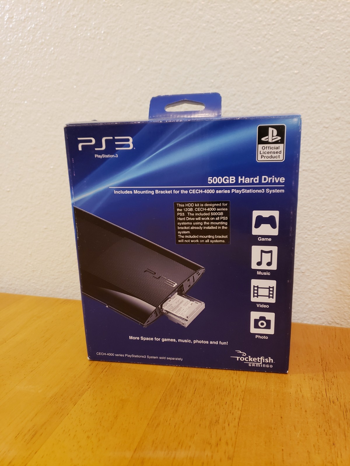 NEW Sealed Sony Playstation 3 Slim 500GB Hard Drive Rocketfish