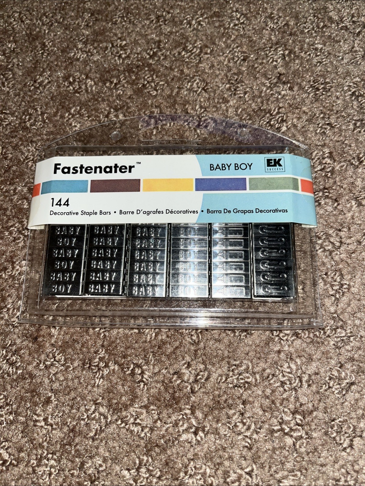 Baby Boy  New Sealed EK Success 144 Decorative Staple Bars EKFSVP3 Crafting