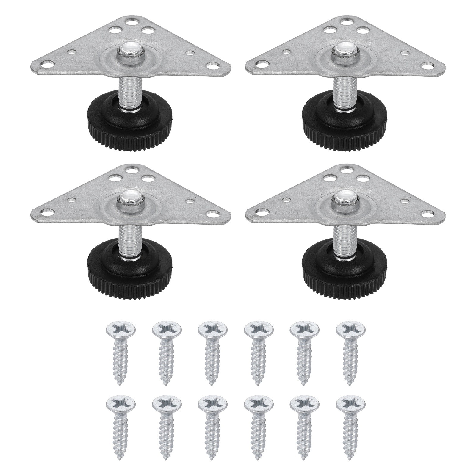 4Pcs Furniture Leveling Feet, Adjustable Metal Feet Levelers (31 x 22 x 27mm)