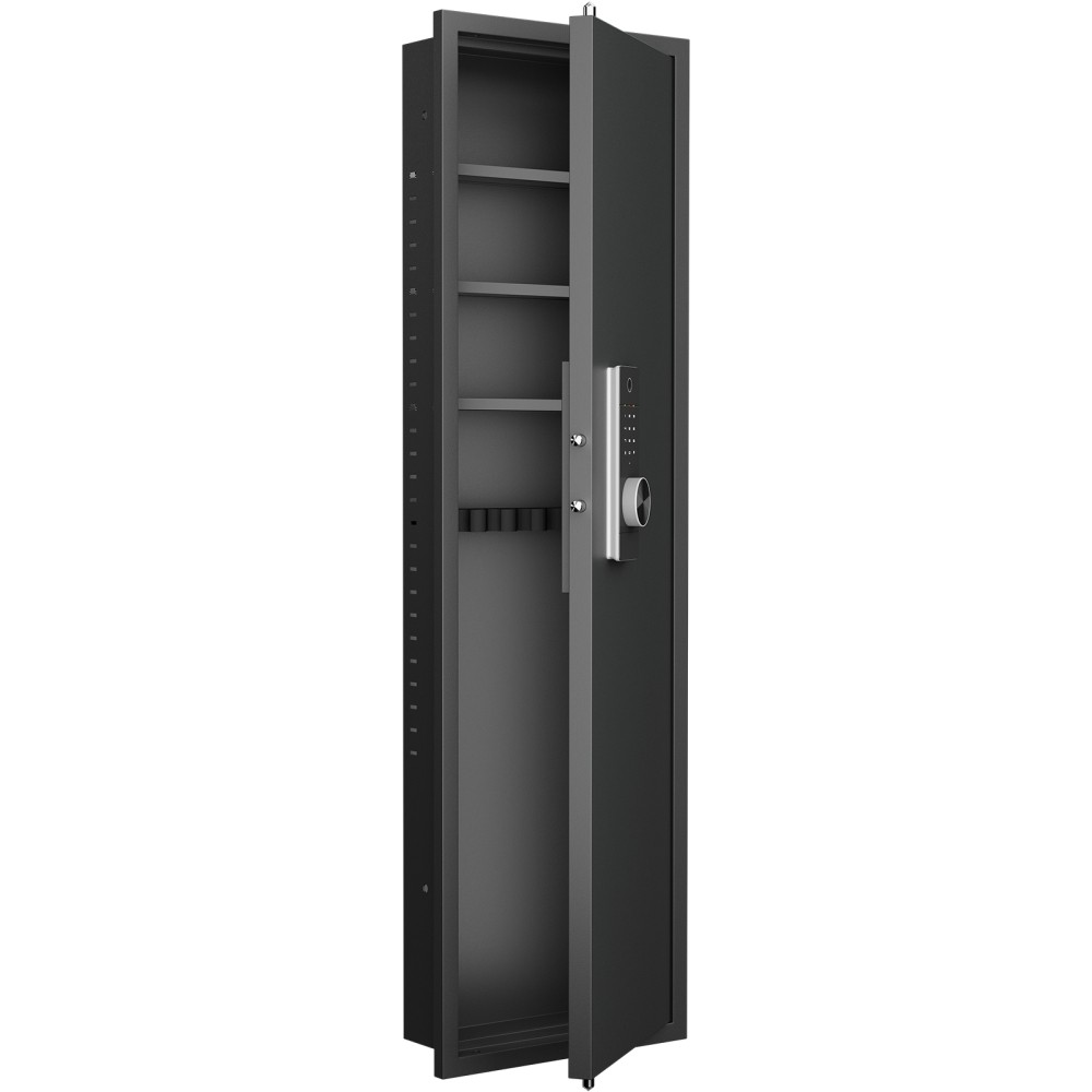 Fingerprint Touch Panel In-Wall Gun Safe Hidden Firearm Storage Cabinet