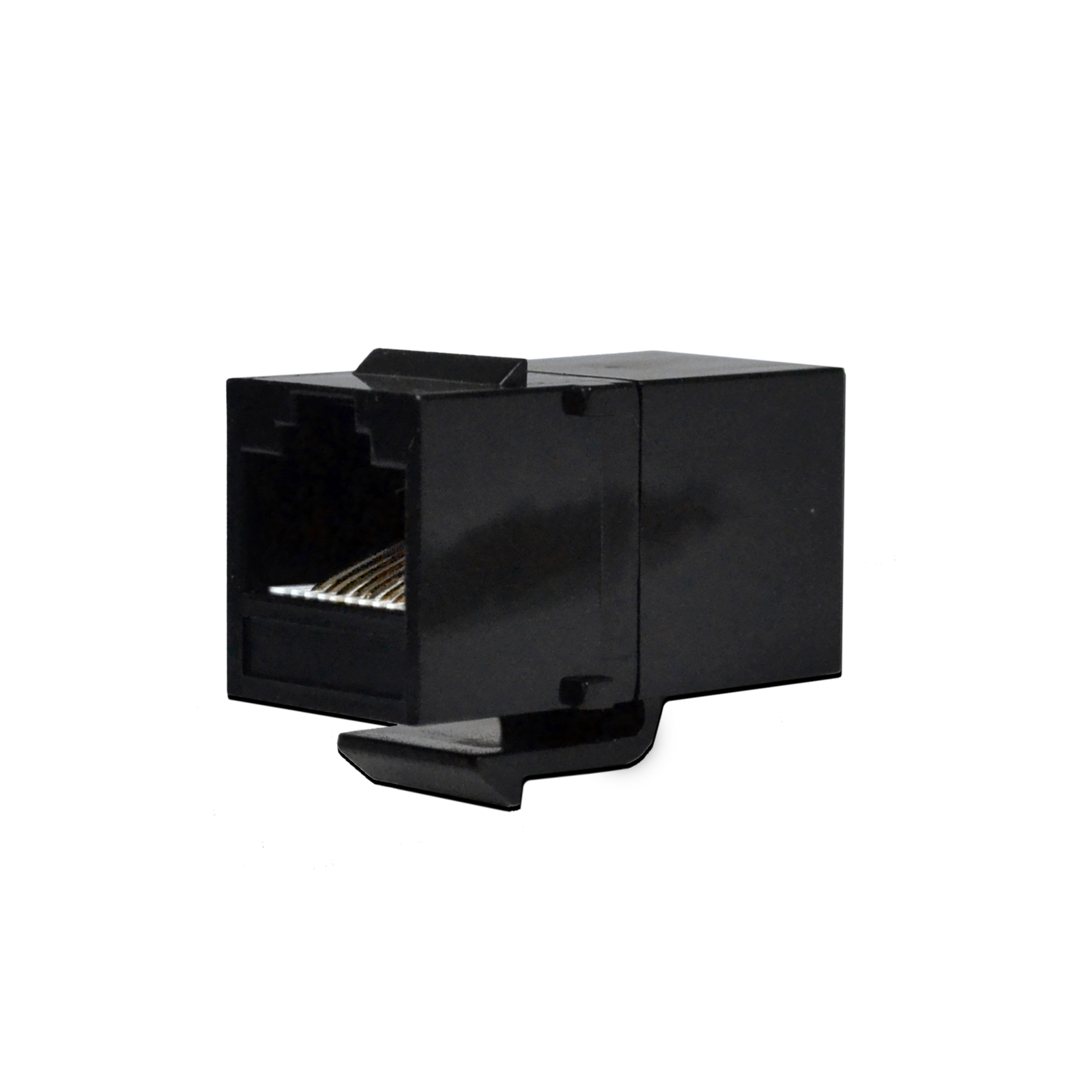 50 pack Inline Coupler Keystone Jack RJ45 Female to Female Cat6/Cat5e Black