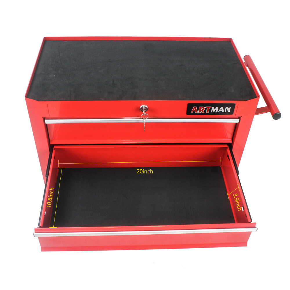 Heavy-Duty 5 Drawer Tool Chest with Locking System & Wheels for Garage Storage