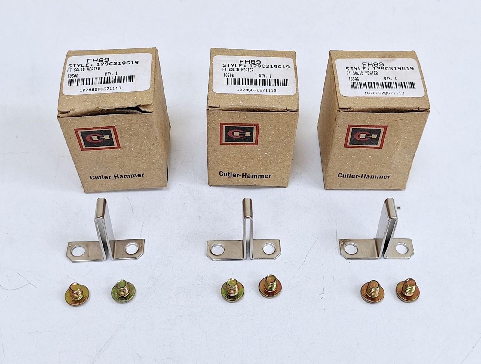 Cutler-Hammer FH89 / 179C319G19 FT Solid Heater (Lot of 3 pcs)