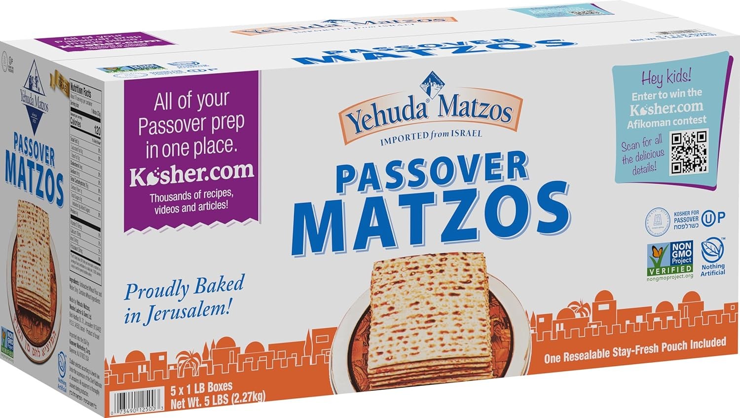 Passover Matzos Resealable Pouch