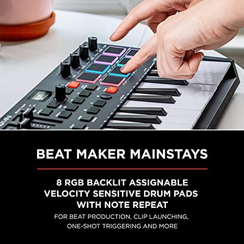 Oxygen Pro Mini 32 Key USB MIDI Keyboard Controller With Beat 32 Mini Keys