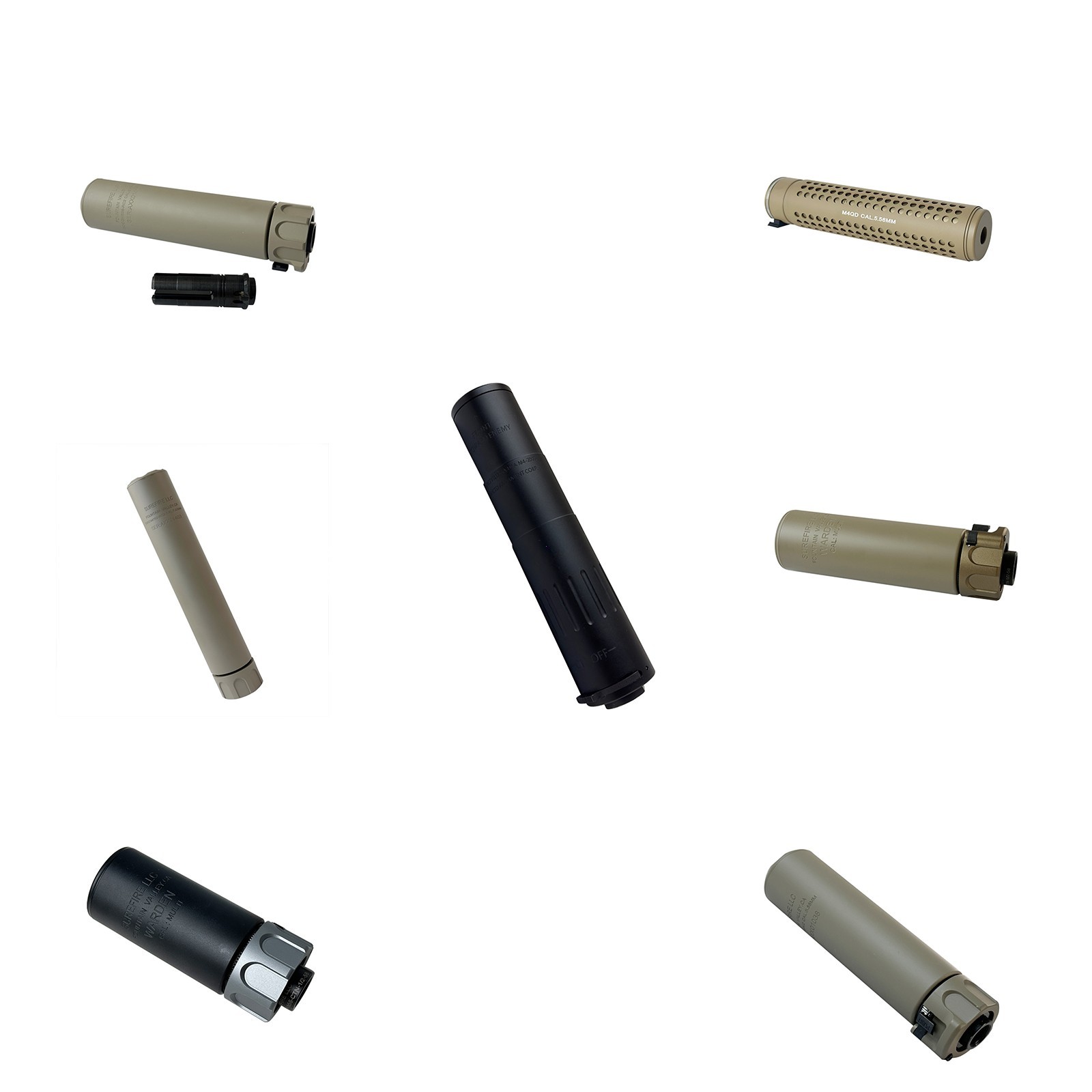 NEW Quick Release RC2 Airsoft Barrel Extension Tube 14mm CCW