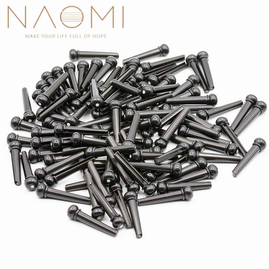 NAOMI 100PCS Acoustic Guitar Accessories Bridge Pins For Acoustic Guitar Repair