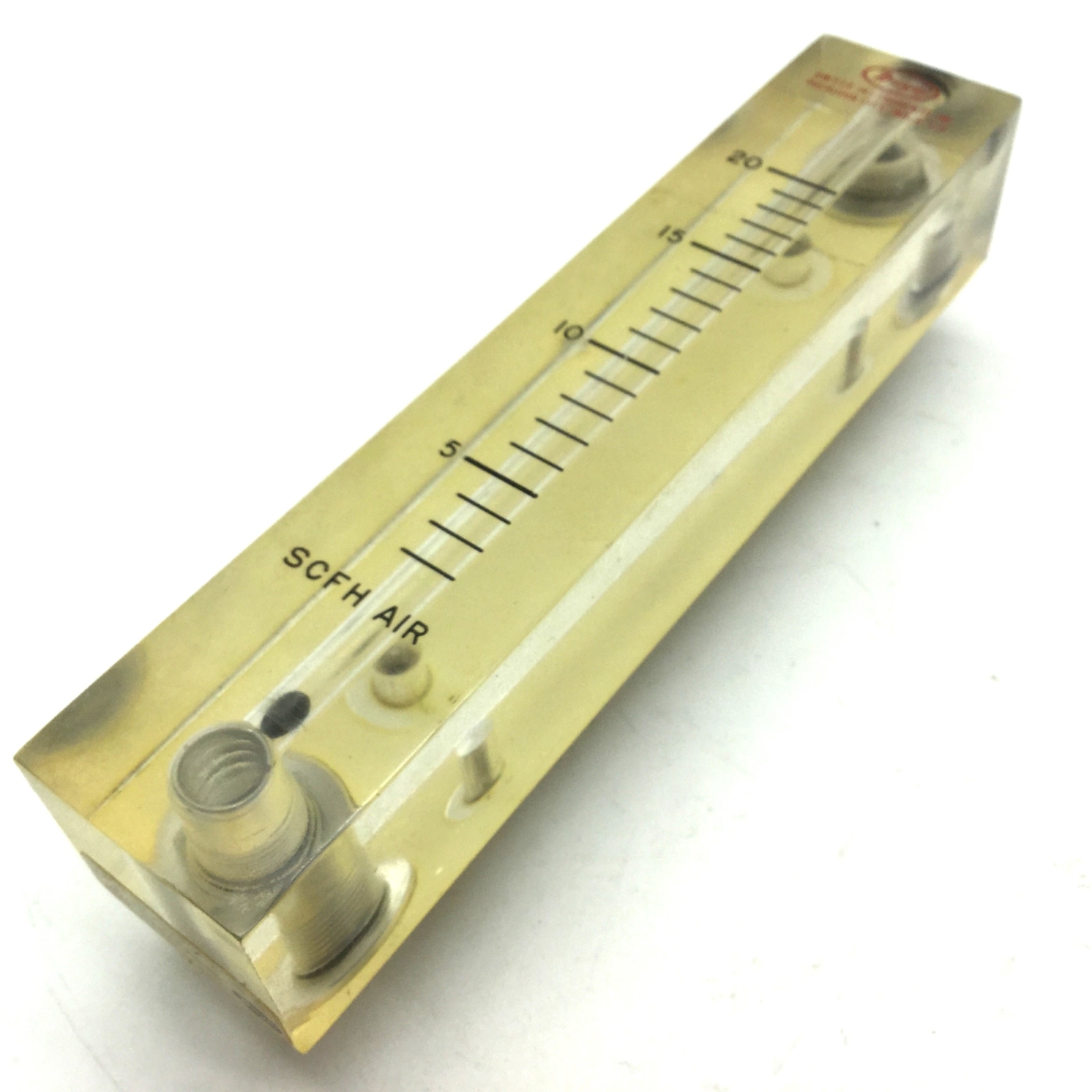 Dwyer VFB-51 Flow Meter 4" Scale 2-20 SCFH Air