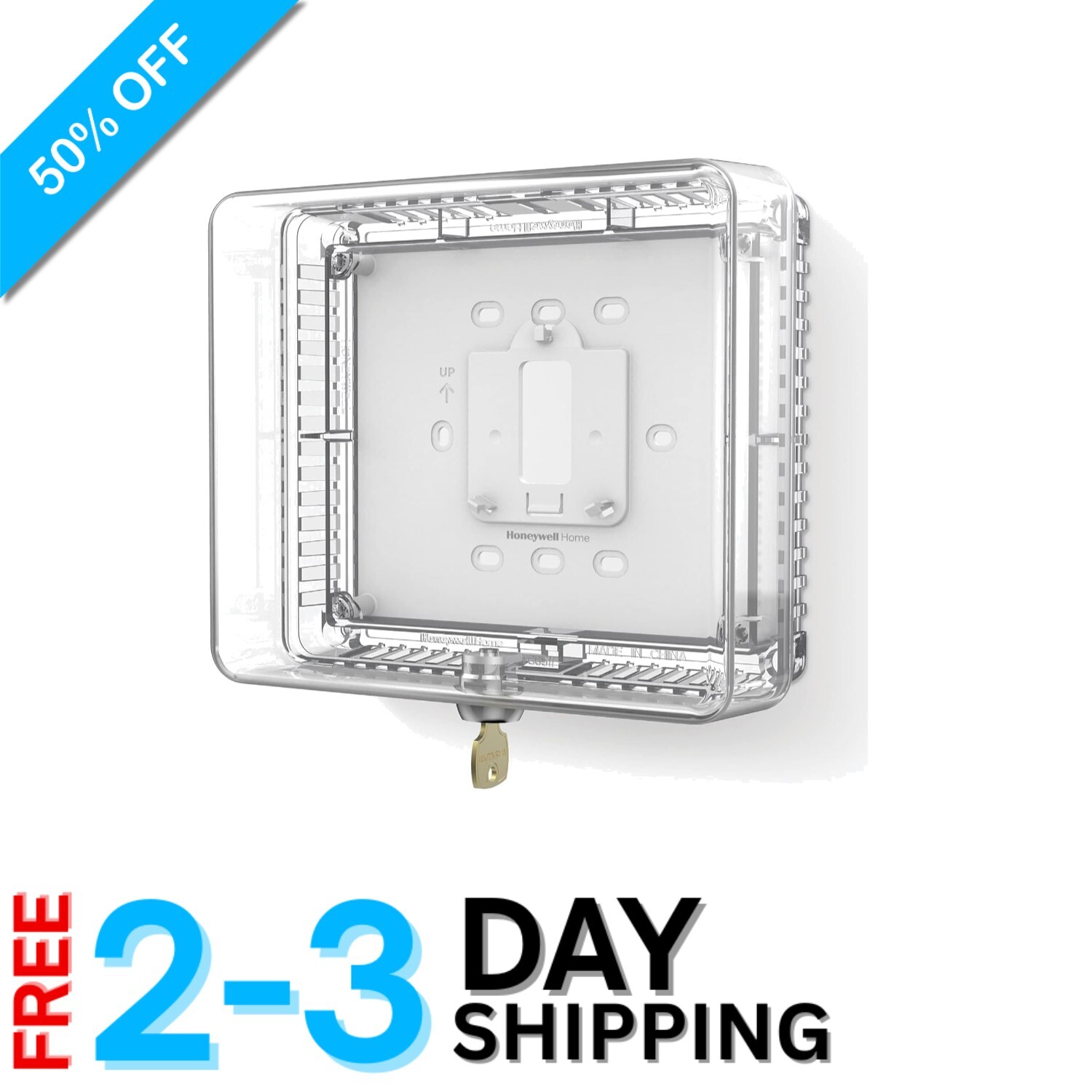 Lockable Medium Thermostat Guard - Protects 5"x6" Thermostats from Tampering