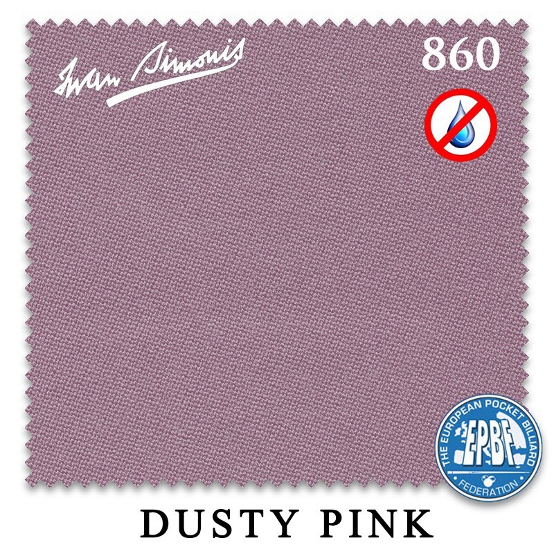 10' Simonis 860 Pool Table Cloth - Dusty Pink - AUTHORIZED DEALER