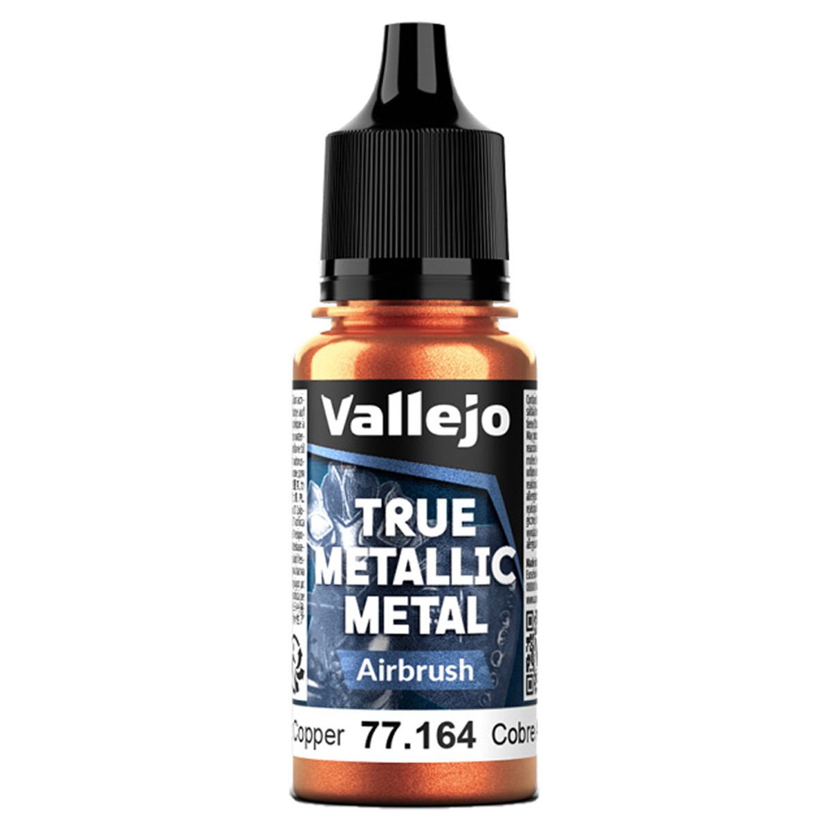 VJP77164 Vallejo True Metallic Metal: Airbrush: Ancient Copper (18ml)