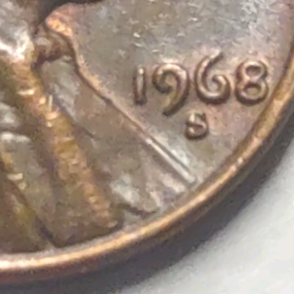 🇺🇸1968 S LINCOLN CENT RPM RARE VARIETY 🇺🇸S/S