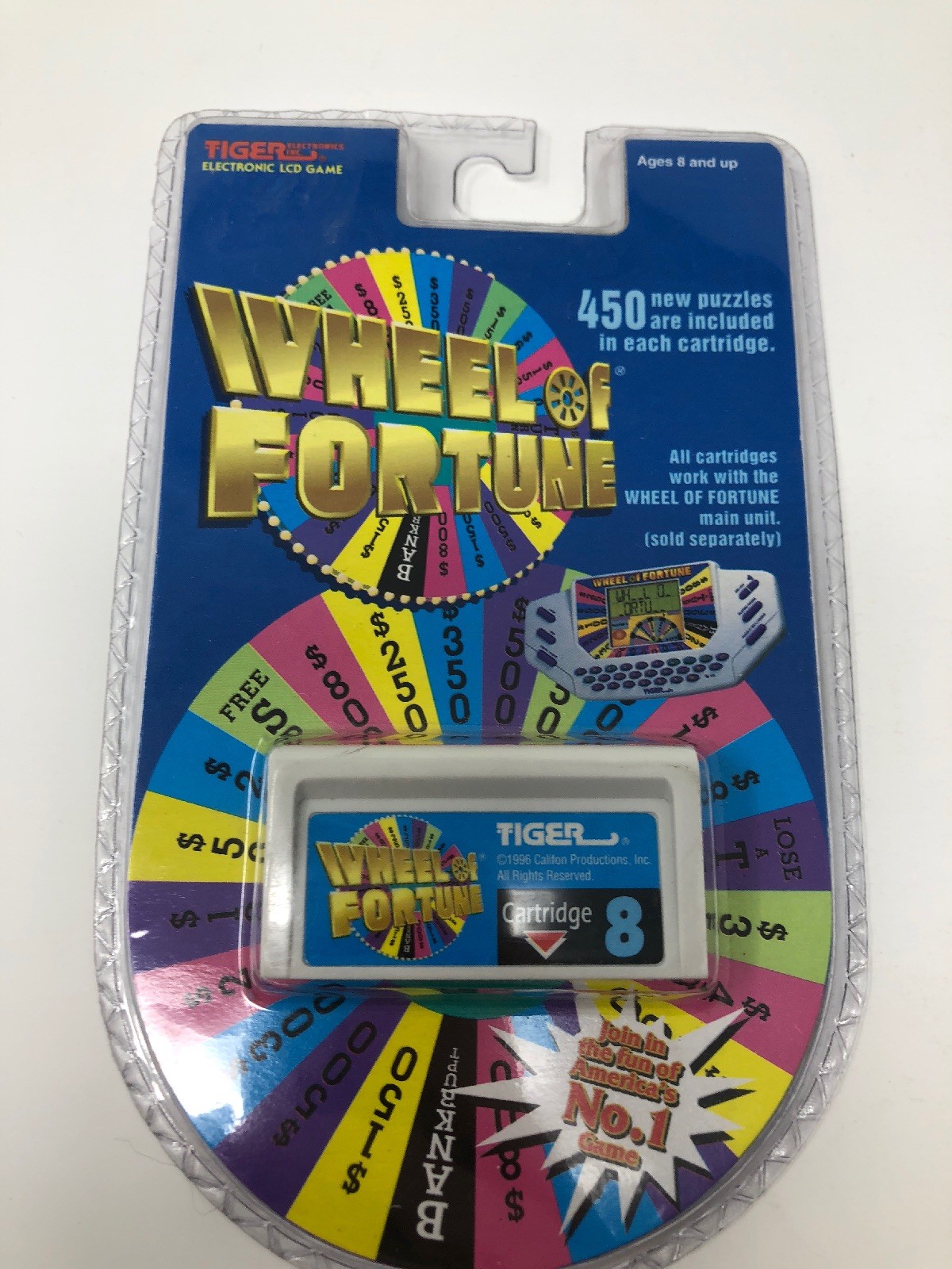 Tiger Electronic Games Wheel Of Fortune Cartridge 8