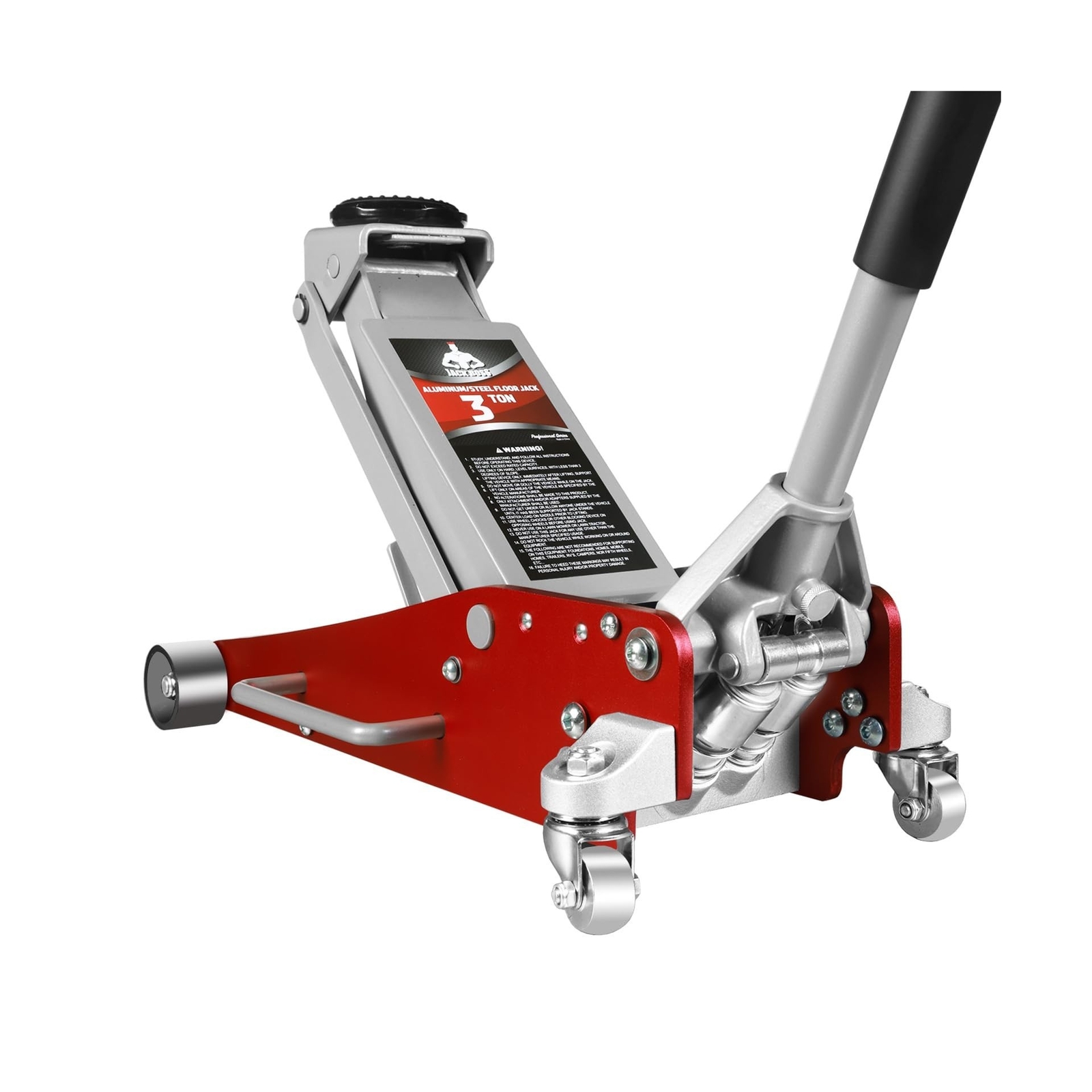 3 Ton Low Profile, Aluminum and Steel Racing Floor Jack with Dual Pistons Qui...