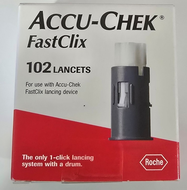 Accu-Chek FastClix 102 Lancets exp: 02-04-2028 (1), 07-30-2028 (1), 11-10-2028