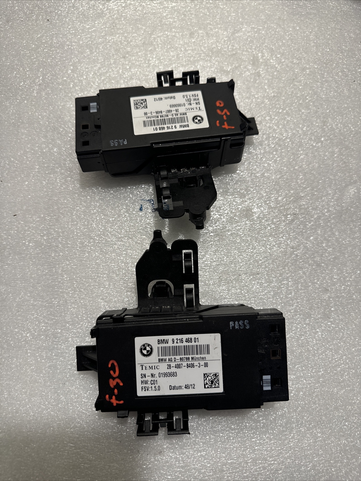 2012-2016 BMW 328i SEAT CONTROL MODULE COMPUTER OEM 921646801