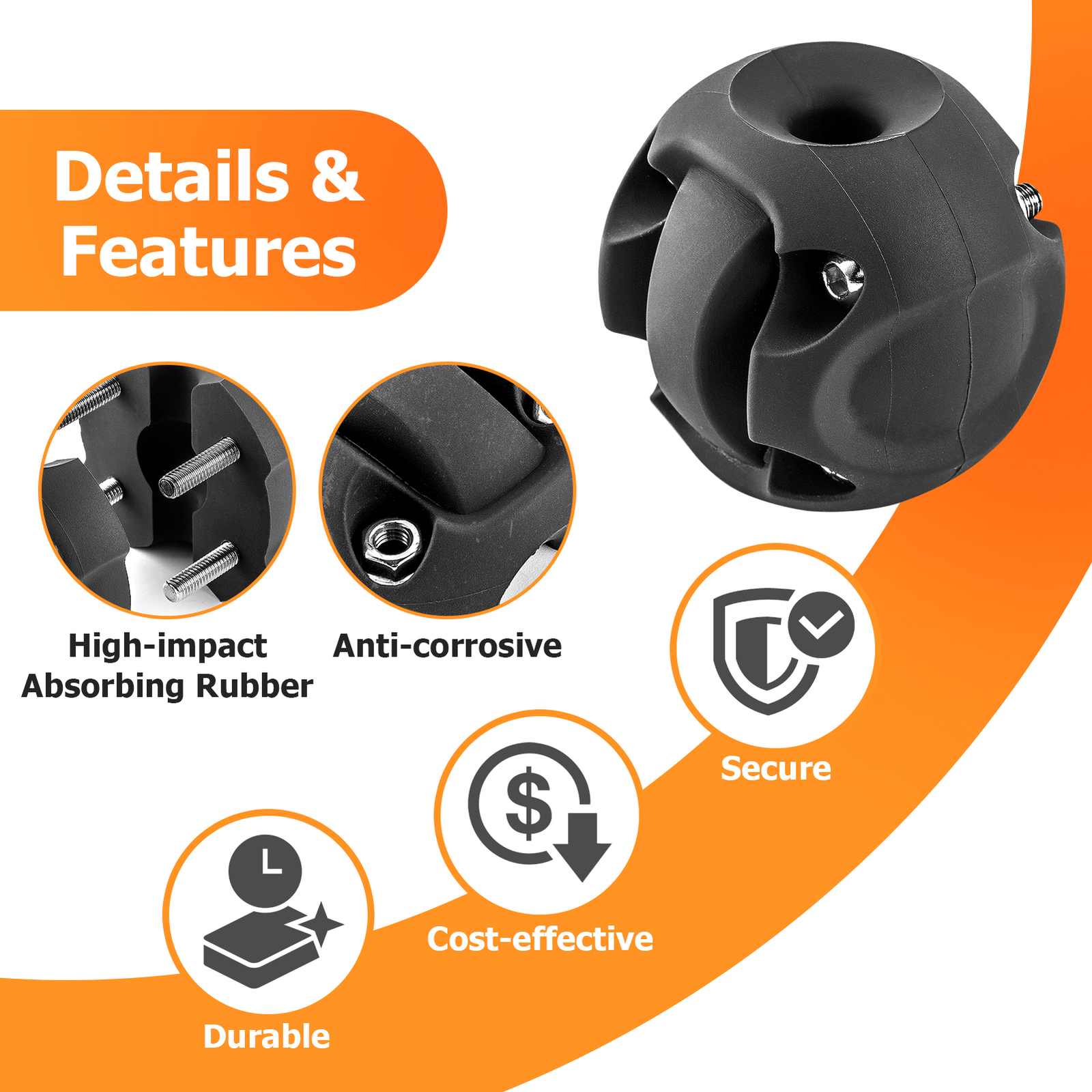 Pair Winch Synthetic Rope Split Cable Hook Stopper Rubber For ATV UTV SUV ORV