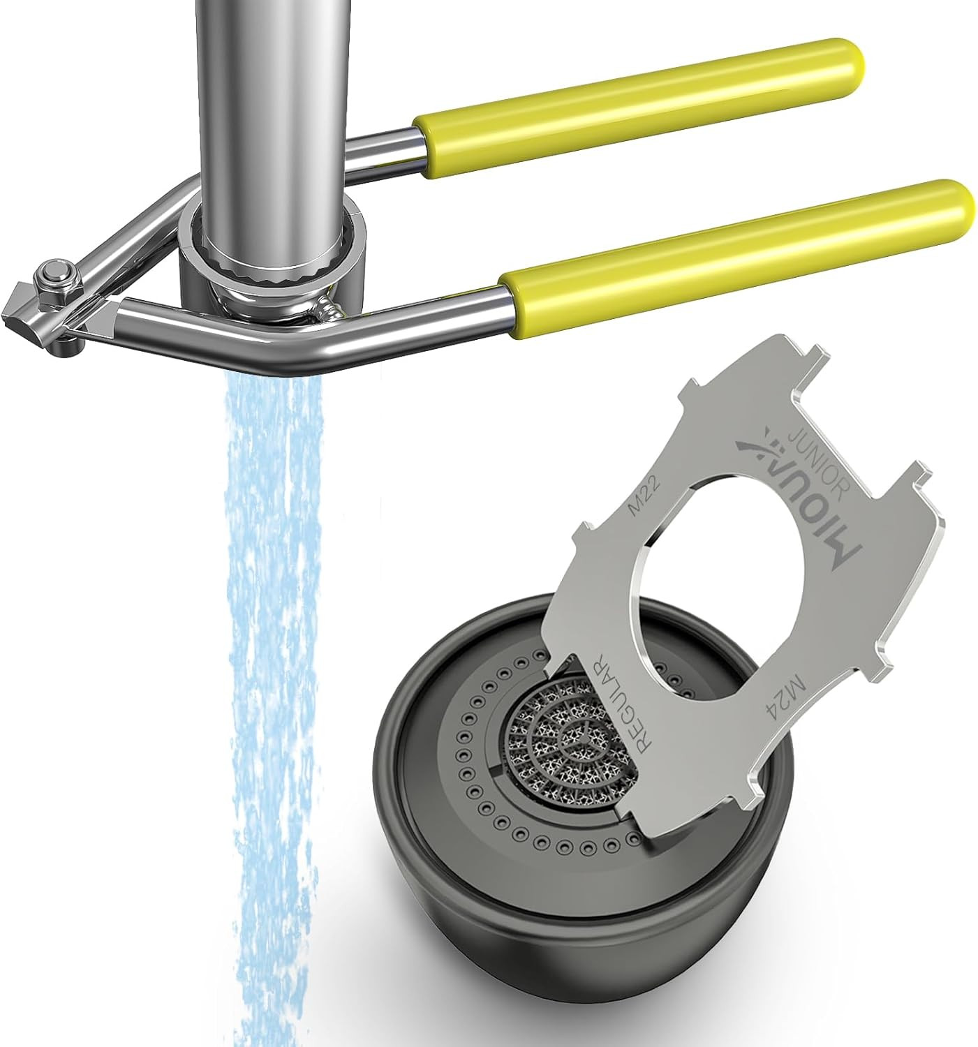 304 Stainless Steel Aerator Key,Faucet Aerator Removal Tool, Faucet Wrench with