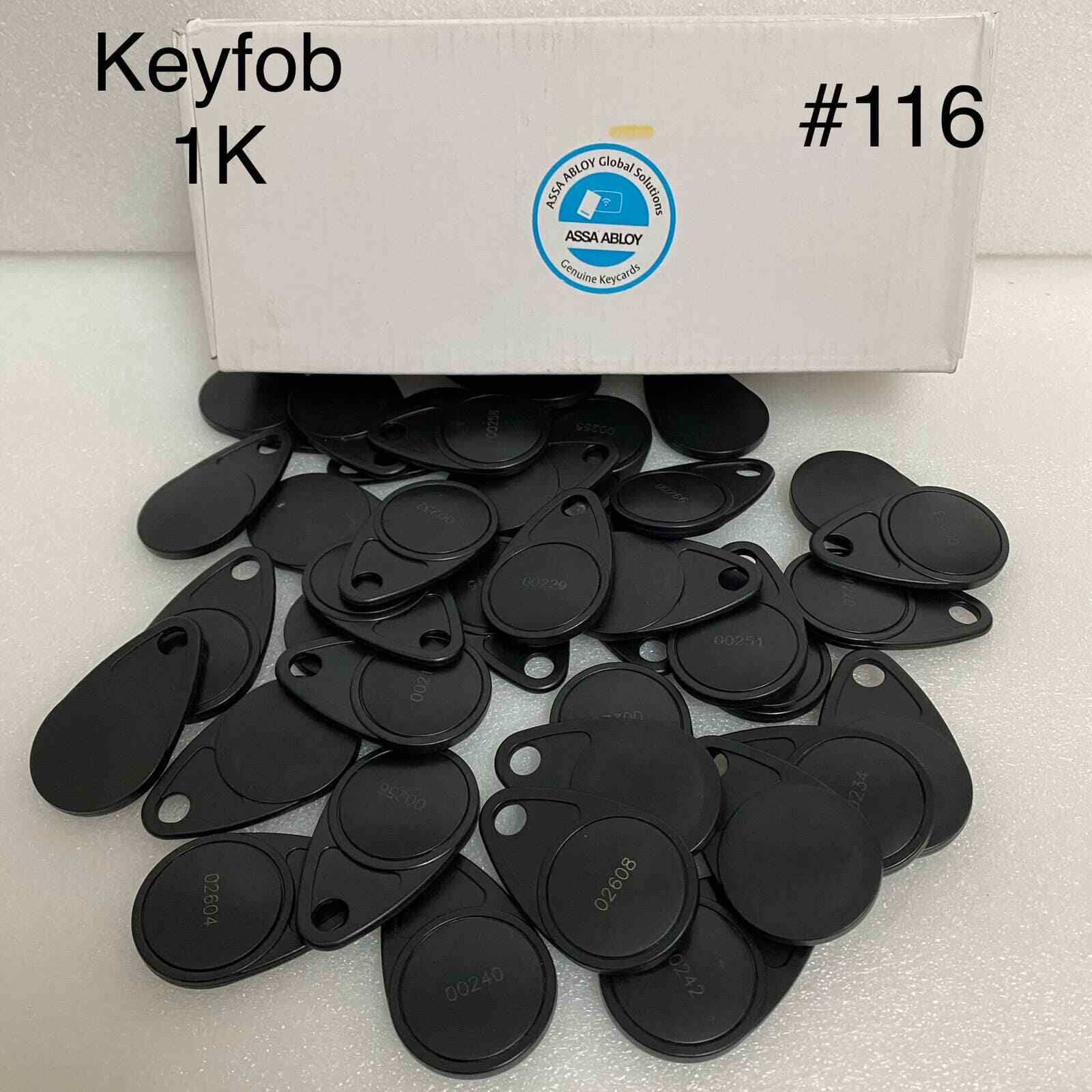 Assa Abloy genuine keyfob 1K - KF2280-PROX-1K-Black - lot of 2keys.