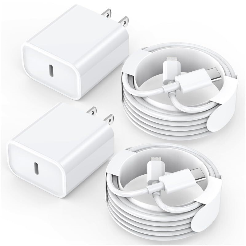 2-Pack Super Fast Charger Type C For iPhone 14 13 12 11 Pro Max Xs XR 8 7 6 Plus