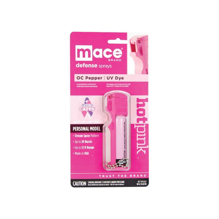 Mace® Personal Model Hot Pink 10% Pepper Spray 12 ft Range Made in USA