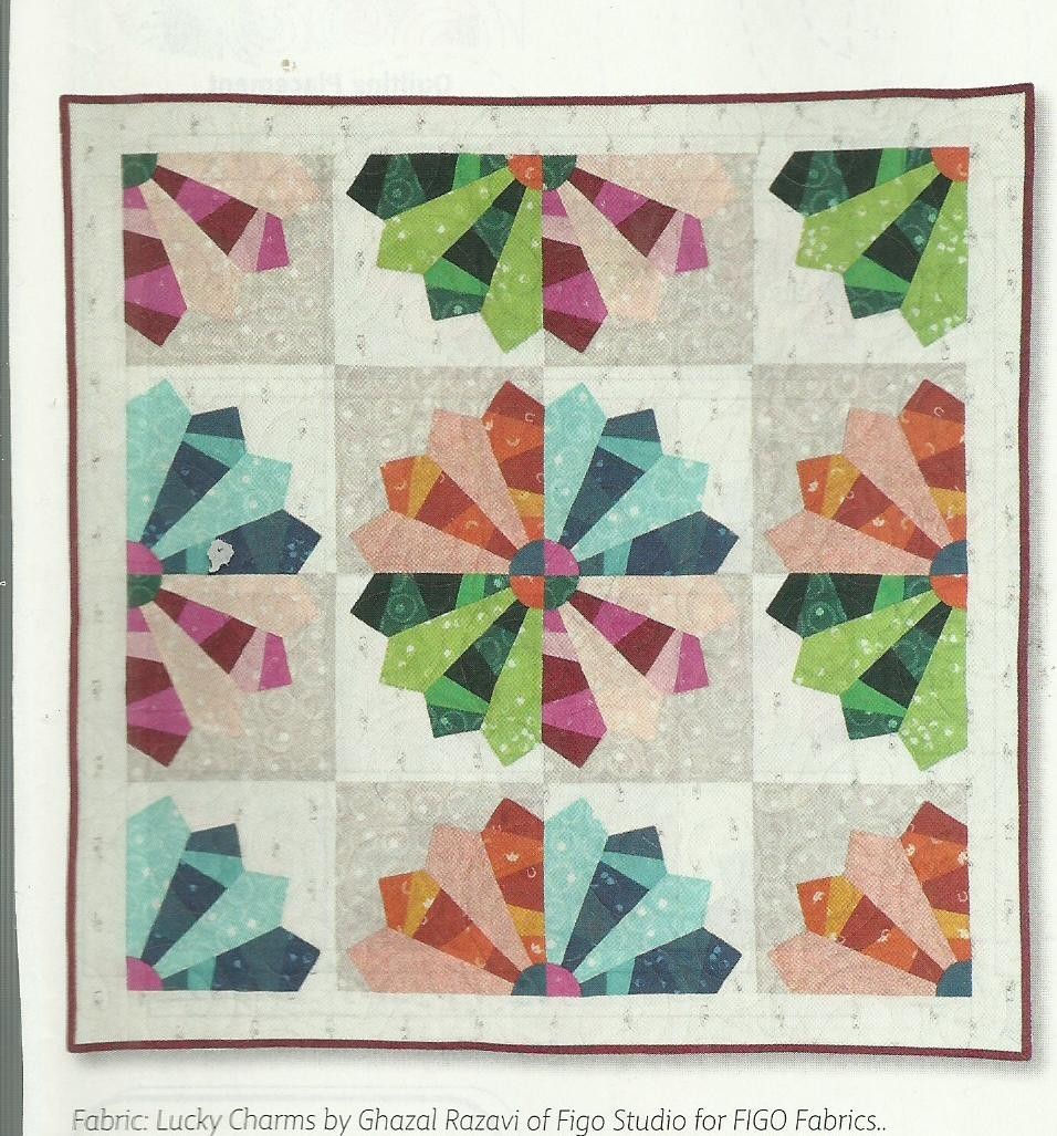 F0125 CRAZY FOR DRESDENS WALLHANGING QUILT PATTERN/INSTRUCTIONS