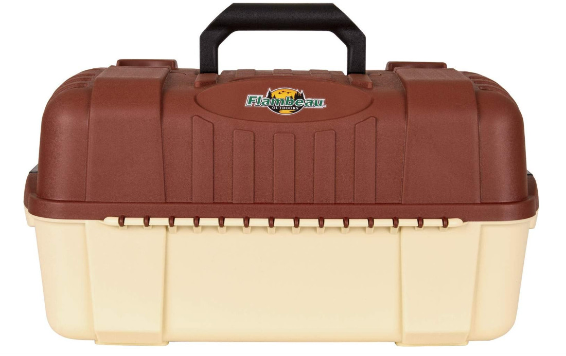 Large Fishing Tackle Box 7 Tray Full Travel Holder Pack Handle-Locking Hip Roof