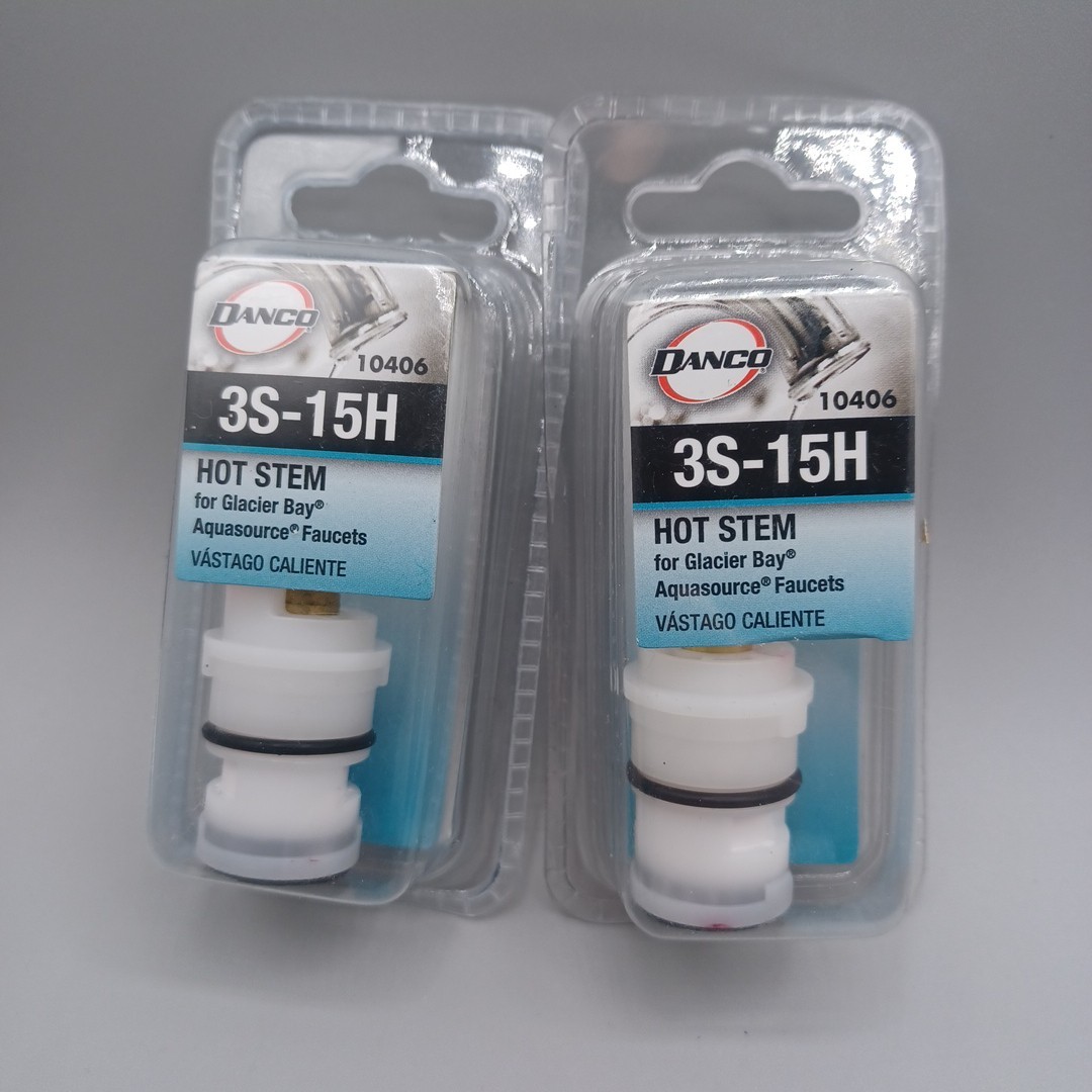 2 Pc. Lot-Danco Hot Stem 3S-15H for Glacier Bay Faucets, 10406 Free Shipping