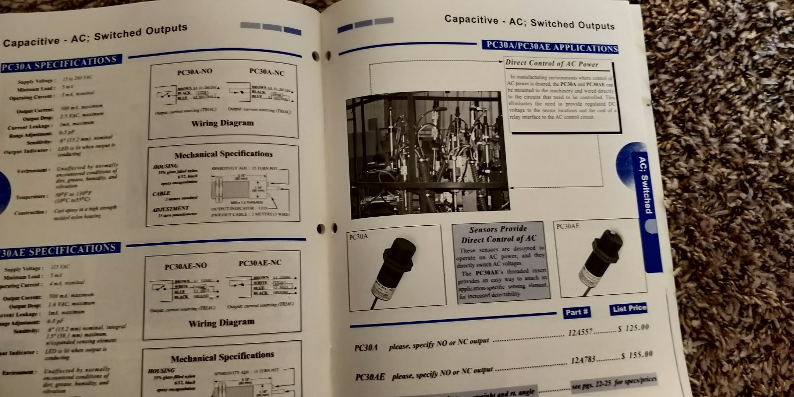 2000 GORDON Products Incorporated CATALOG Capacitive and Inductive Sensing C4