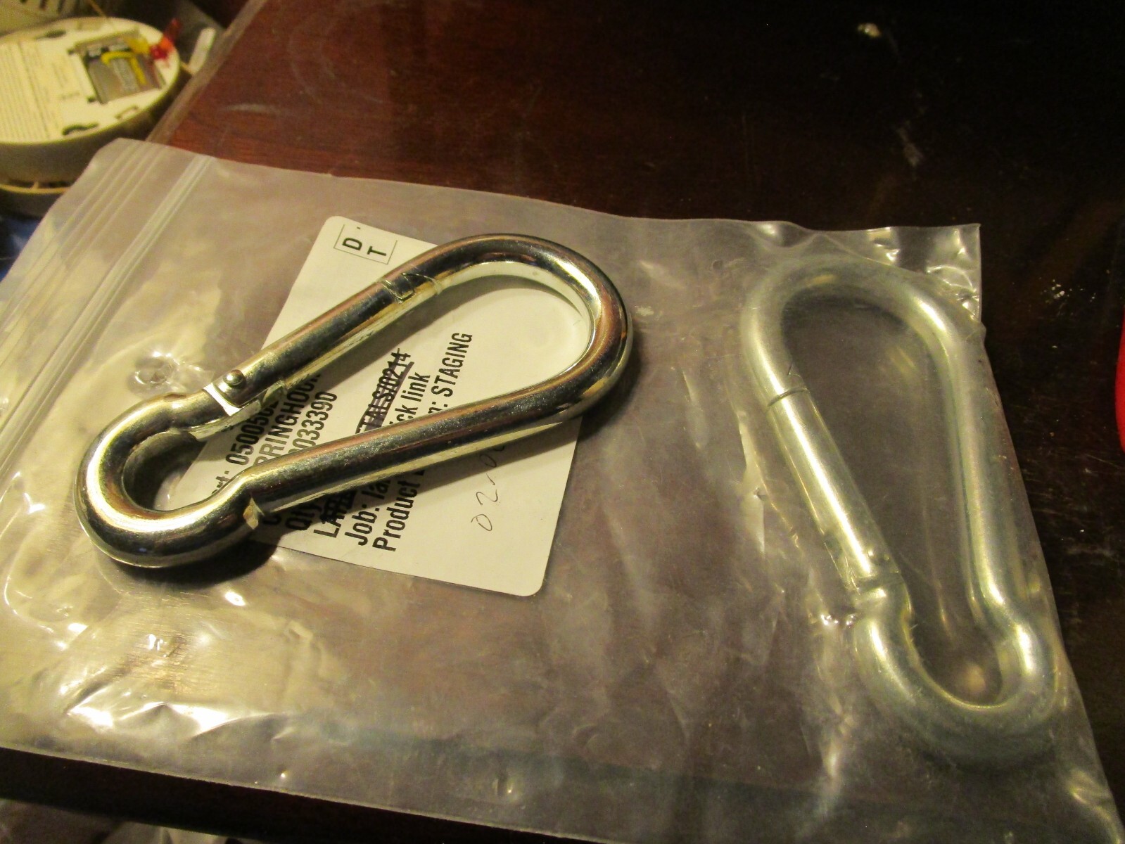 7/16" x 4-3/4" OAL Zinc Plated Universal Spring Snap w/5/8" Snap Opening QTY 2