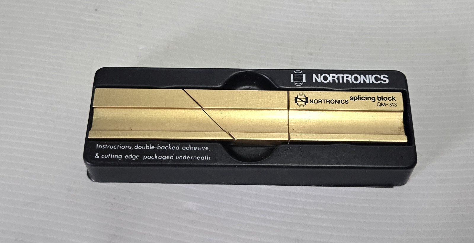 Nortronics QM-313 edit splicing block 1/2" Audio Tape
