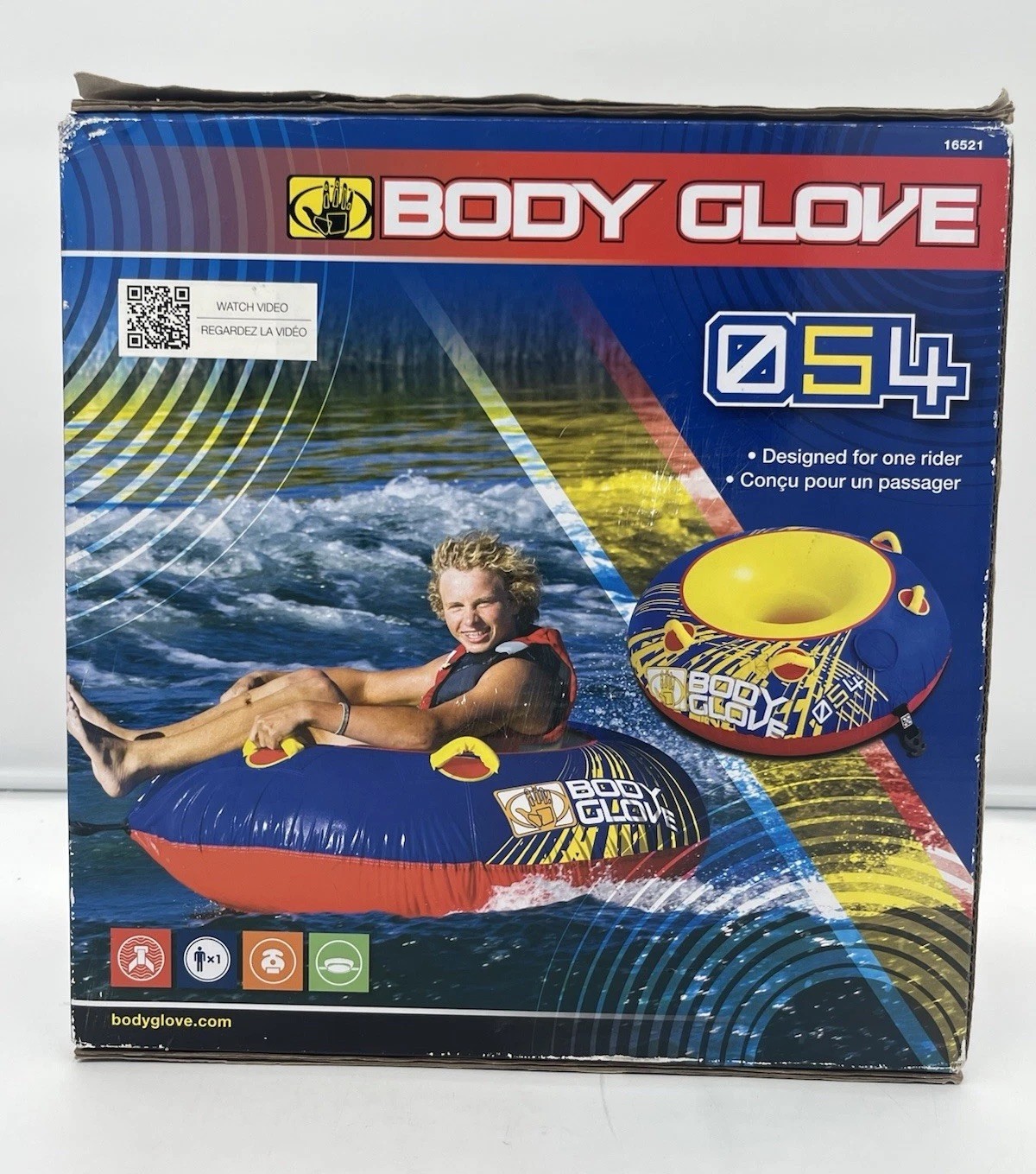 NEW Sealed Body Glove 1 Person Towable Inflatable Tube 48” For Boat Jet Ski 054